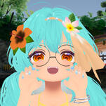 Maika Mallow with starry eyes